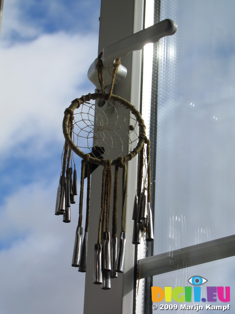 SX02926 Dreamcatcher hanging from window handle